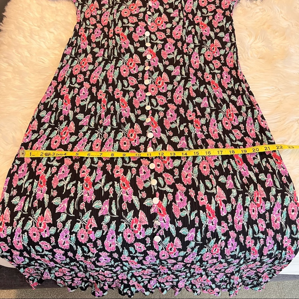 Vintage Fashion Bug Long Floral Dress with Corset Tie Back Size 22/24 cottage - Picture 12 of 15